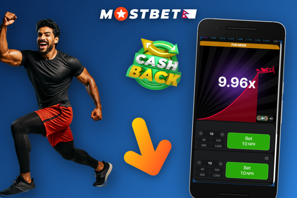 Mostbet Aviator app on mobile showing a live game session in Nepal